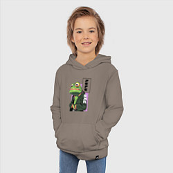 Толстовка детская хлопковая Аниме Пепе сан, цвет: утренний латте — фото 2