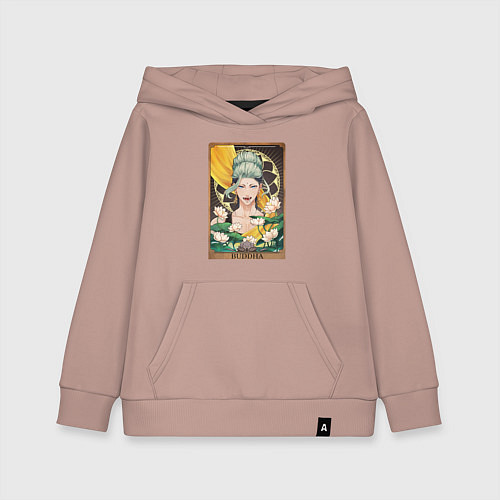 Детская толстовка-худи The Buddha Tarot Card / Пыльно-розовый – фото 1