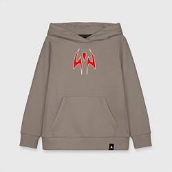 Толстовка детская хлопковая Магическая битва знаки Двуликого Призрака, цвет: утренний латте