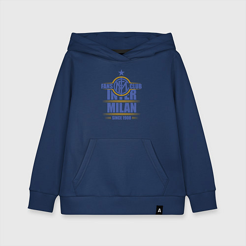 Детская толстовка-худи Inter Milan fans club / Тёмно-синий – фото 1