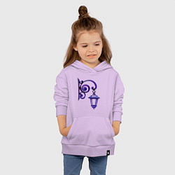 Толстовка детская хлопковая Фиолетовый фонарь, цвет: лаванда — фото 2