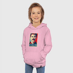 Толстовка детская хлопковая Stalin USSR, цвет: светло-розовый — фото 2