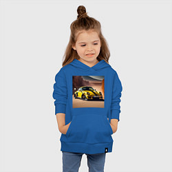 Толстовка детская хлопковая Porsche 911, цвет: синий — фото 2