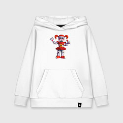 Толстовка детская хлопковая Circus Baby, цвет: белый