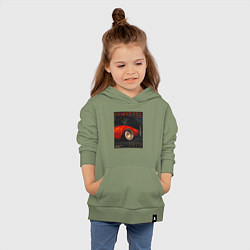 Толстовка детская хлопковая Обложка журнала Chevrolet Corvette C3, цвет: авокадо — фото 2