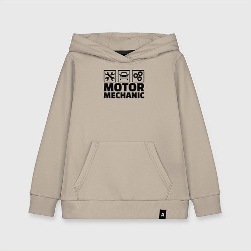 Детская толстовка-худи Mechanic / Миндальный – фото 1