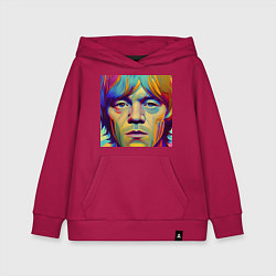 Толстовка детская хлопковая Brian Jones Digital Portret, цвет: маджента