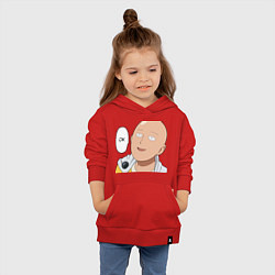 Толстовка детская хлопковая Saitama - Okey, цвет: красный — фото 2