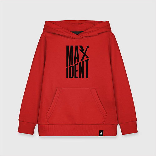 Детская толстовка-худи Maxident - black - stray kids / Красный – фото 1