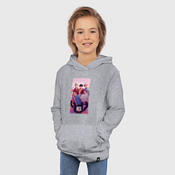 Толстовка детская хлопковая BTS art anime style, цвет: меланж — фото 2
