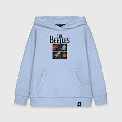 Толстовка детская хлопковая Beetles, цвет: мягкое небо