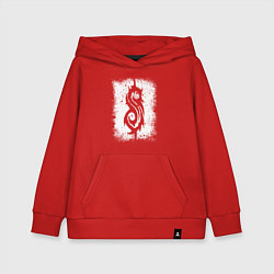 Толстовка детская хлопковая Slipknot logo, цвет: красный