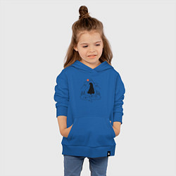 Толстовка детская хлопковая Горный релакс, цвет: синий — фото 2