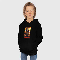 Толстовка детская хлопковая Пожарный роблокс, цвет: черный — фото 2