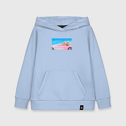 Толстовка детская хлопковая Барби 2023, цвет: мягкое небо