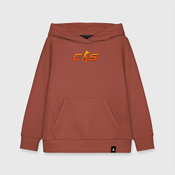 Детская толстовка-худи CS 2 orange logo