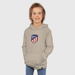 Толстовка детская хлопковая Atletico Madrid FC, цвет: миндальный — фото 2