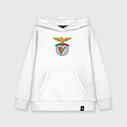 Толстовка детская хлопковая Benfica club, цвет: белый