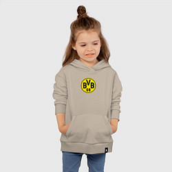 Толстовка детская хлопковая Borussia fc sport, цвет: миндальный — фото 2