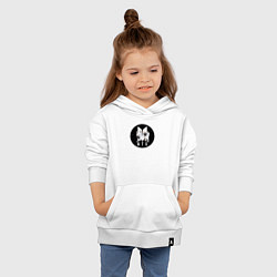 Толстовка детская хлопковая BTS логотип, цвет: белый — фото 2