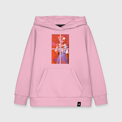 Детская толстовка-худи Аянами разбитые зеркала / Светло-розовый – фото 1