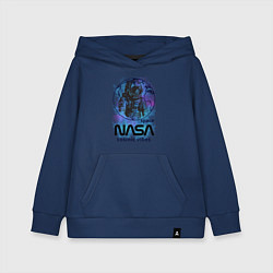 Толстовка детская хлопковая Космонавт nasa, цвет: тёмно-синий