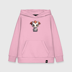 Толстовка детская хлопковая Дракончик сюрпризик, цвет: светло-розовый