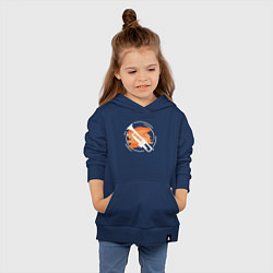 Толстовка детская хлопковая Джазовая труба, цвет: тёмно-синий — фото 2