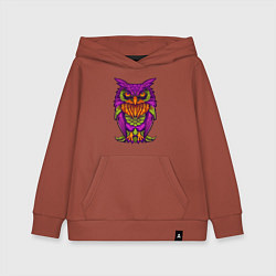 Детская толстовка-худи Purple owl