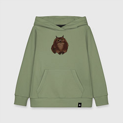 Толстовка детская хлопковая Детеныш Медвесыча, цвет: авокадо