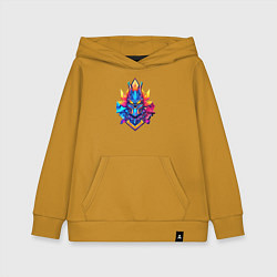 Толстовка детская хлопковая High voltage, цвет: горчичный