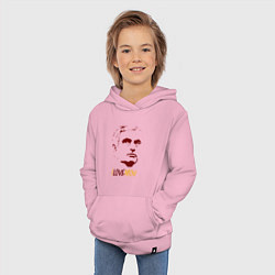 Толстовка детская хлопковая Люблю Моуриньо, цвет: светло-розовый — фото 2