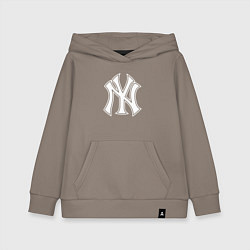 Толстовка детская хлопковая New York yankees - baseball logo, цвет: утренний латте