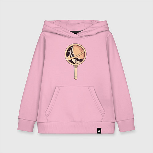 Детская толстовка-худи Космическая мечта / Светло-розовый – фото 1