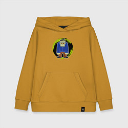Толстовка детская хлопковая Мультяшный Франкенштейн, цвет: горчичный