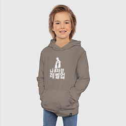 Толстовка детская хлопковая Solo Leveling A second chance, цвет: утренний латте — фото 2