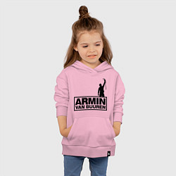 Толстовка детская хлопковая Armin van buuren, цвет: светло-розовый — фото 2
