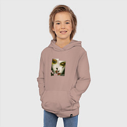 Толстовка детская хлопковая Opium - Puzzle ep, цвет: пыльно-розовый — фото 2