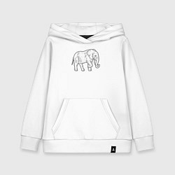Детская толстовка-худи Elephant
