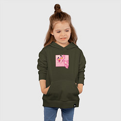 Толстовка детская хлопковая Розовая пантера из мультфильма, цвет: хаки — фото 2