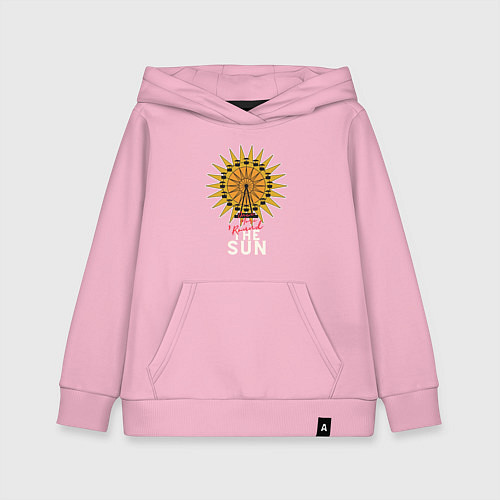 Детская толстовка-худи Once more round the Sun / Светло-розовый – фото 1