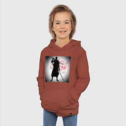 Толстовка детская хлопковая Ван Пис Зоро Ророноа, цвет: кирпичный — фото 2