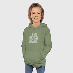 Толстовка детская хлопковая Jazz vibe, цвет: авокадо — фото 2