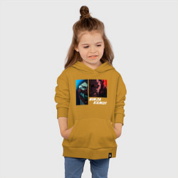 Толстовка детская хлопковая Ниндзя Камуи - Хитан, цвет: горчичный — фото 2