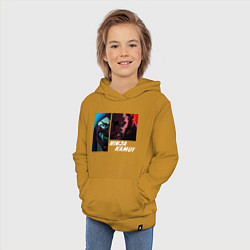 Толстовка детская хлопковая Ниндзя Камуи - Хитан, цвет: горчичный — фото 2