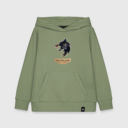 Толстовка детская хлопковая The Witcher - Gwynbleidd, цвет: авокадо