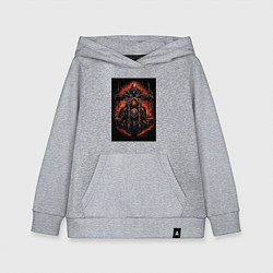 Детская толстовка-худи Скелет из ада едет на старом мотоцикле