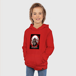 Толстовка детская хлопковая Assassins creed портал времени, цвет: красный — фото 2