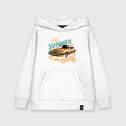 Толстовка детская хлопковая My Summer Car Toyota Corolla, цвет: белый