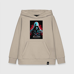 Толстовка детская хлопковая Assassins creed классика, цвет: миндальный